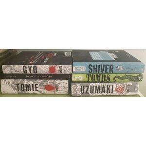 3 Junji Ito Horror Eng Manga Hardback Books New! Shiver, Tombs, Black Paradox